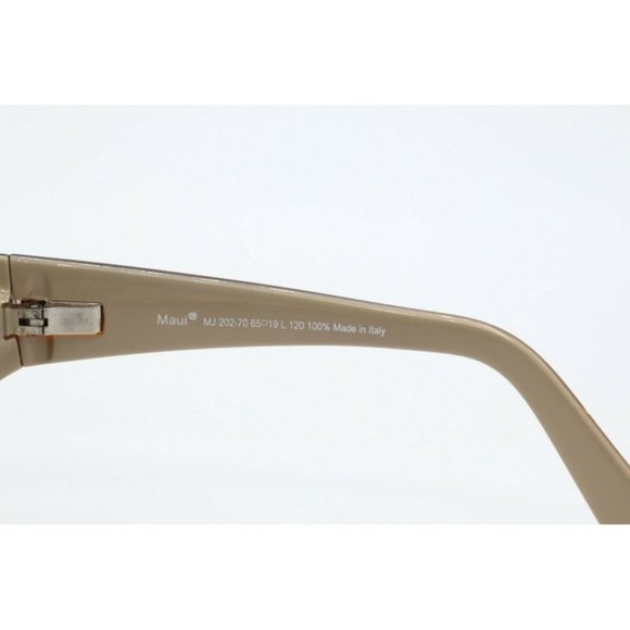 Maui Jim Peahi MJ 202-70 Wrap Brown Sunglasses Polarized Brown Lenses 65mm - Picture 5 of 6